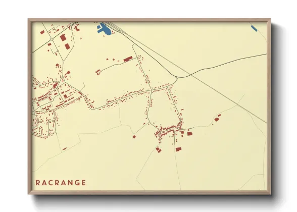 Une affiche de carte sur Racrange