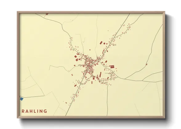 Une affiche de carte sur Rahling
