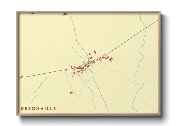 Une affiche de carte sur Rezonville