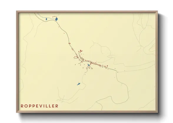 Une affiche de carte sur Roppeviller