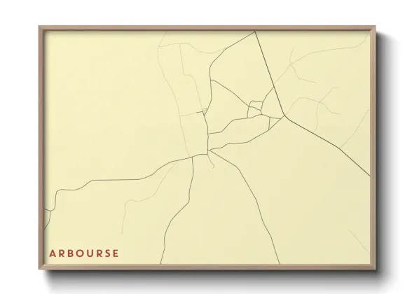 Une affiche de carte sur Arbourse