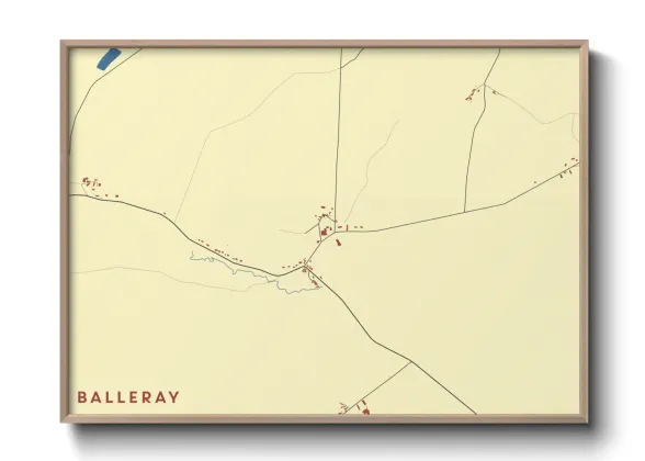 Une affiche de carte sur Balleray