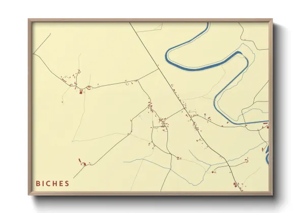 Une affiche de carte sur Biches