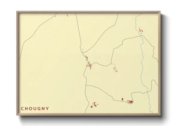 Une affiche de carte sur Chougny