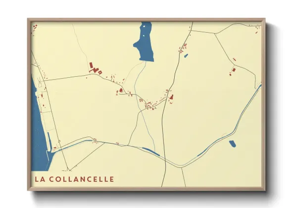 Une affiche de carte sur La Collancelle