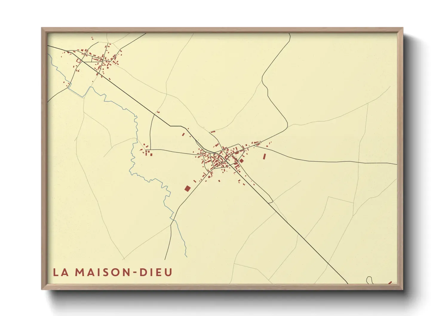 Un poster carteLa Maison-Dieu
