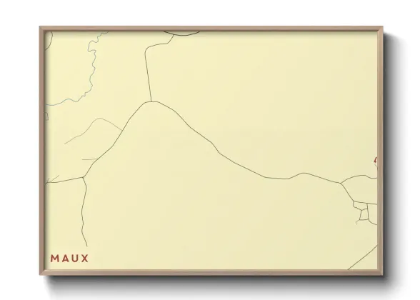 Une affiche de carte sur Maux