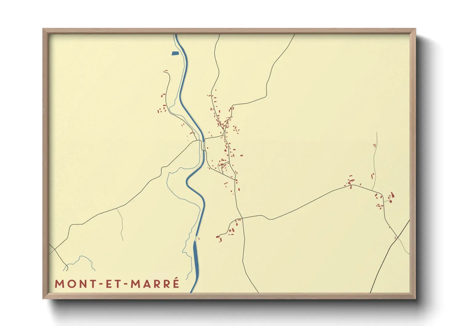 Un poster carteMont-et-Marré