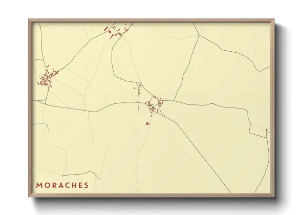 Une affiche de carte sur Moraches