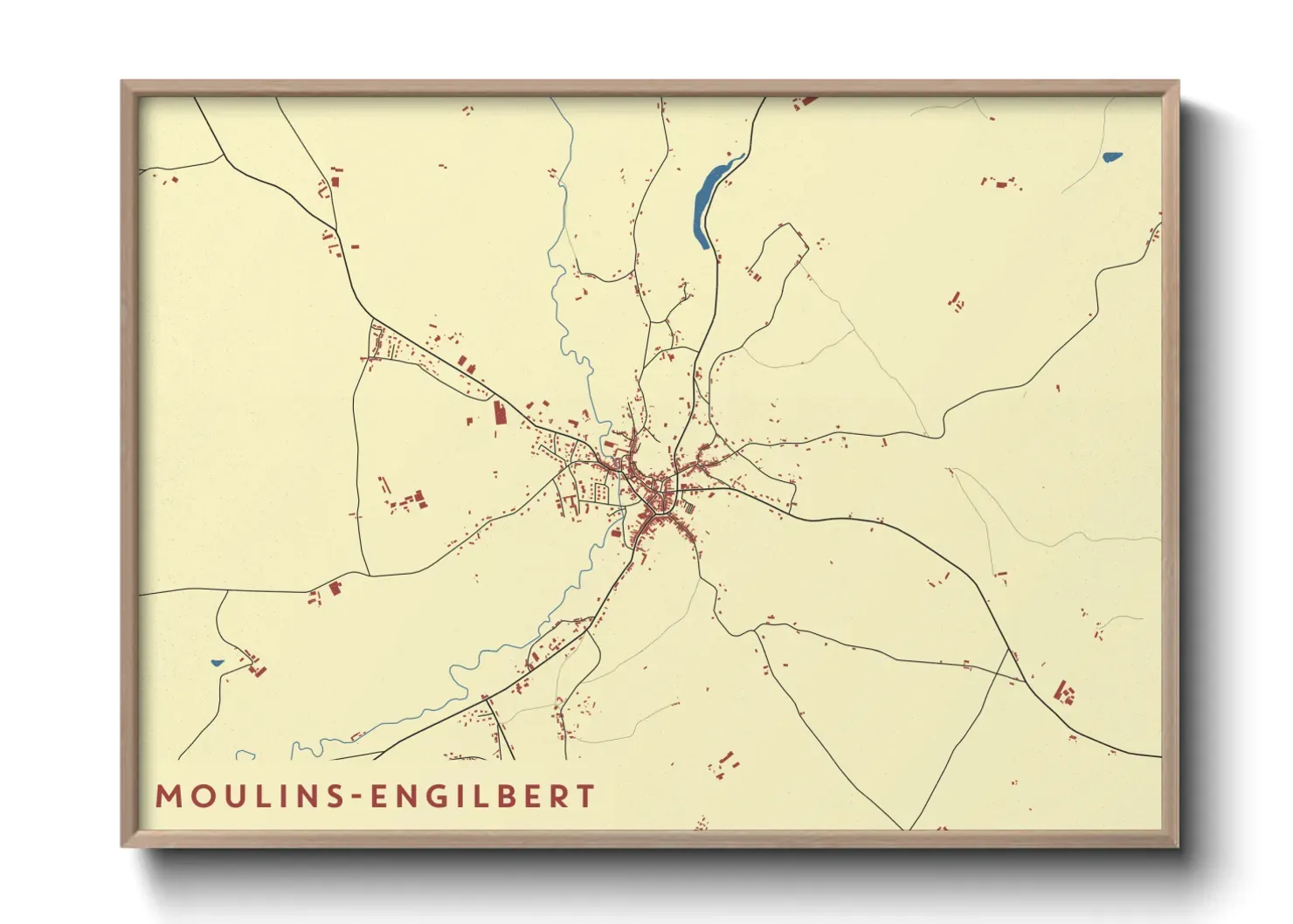 Un poster carteMoulins-Engilbert