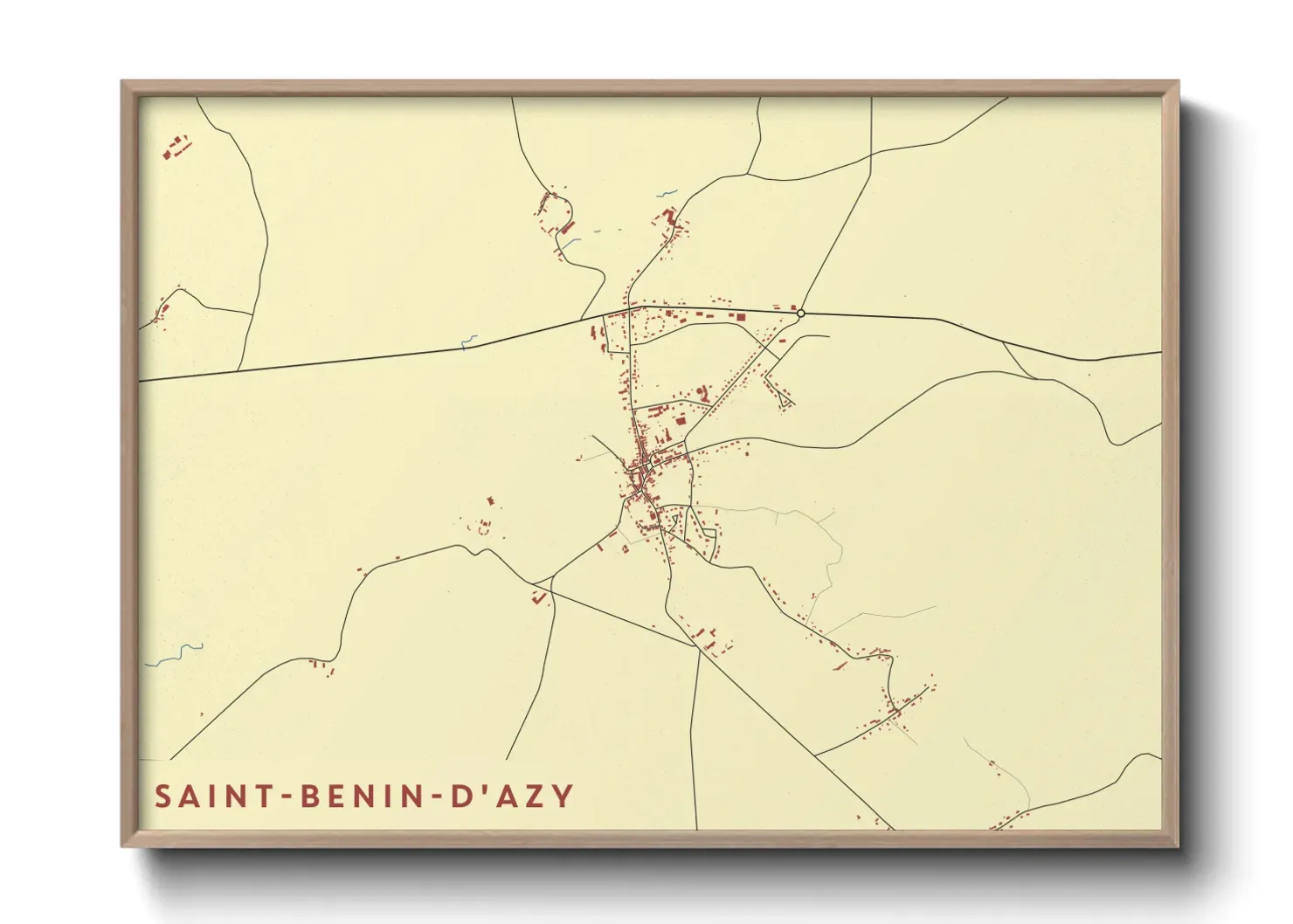 Un poster carteSaint-Benin-d'Azy
