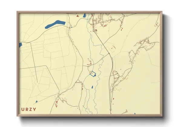 Une affiche de carte sur Urzy