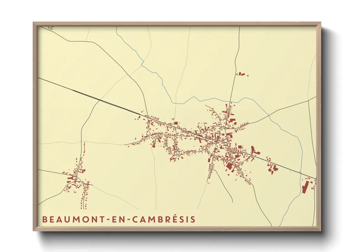 Un poster carteBeaumont-en-Cambrésis