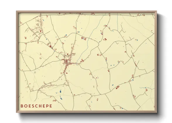 Une affiche de carte sur Boeschepe