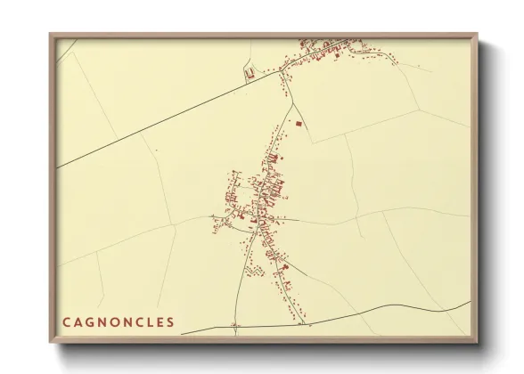 Une affiche de carte sur Cagnoncles