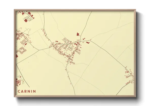 Une affiche de carte sur Carnin
