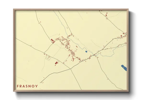 Une affiche de carte sur Frasnoy