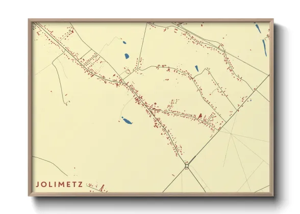 Une affiche de carte sur Jolimetz