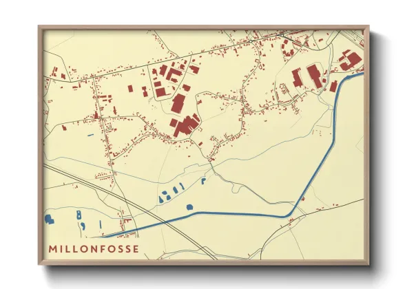 Une affiche de carte sur Millonfosse