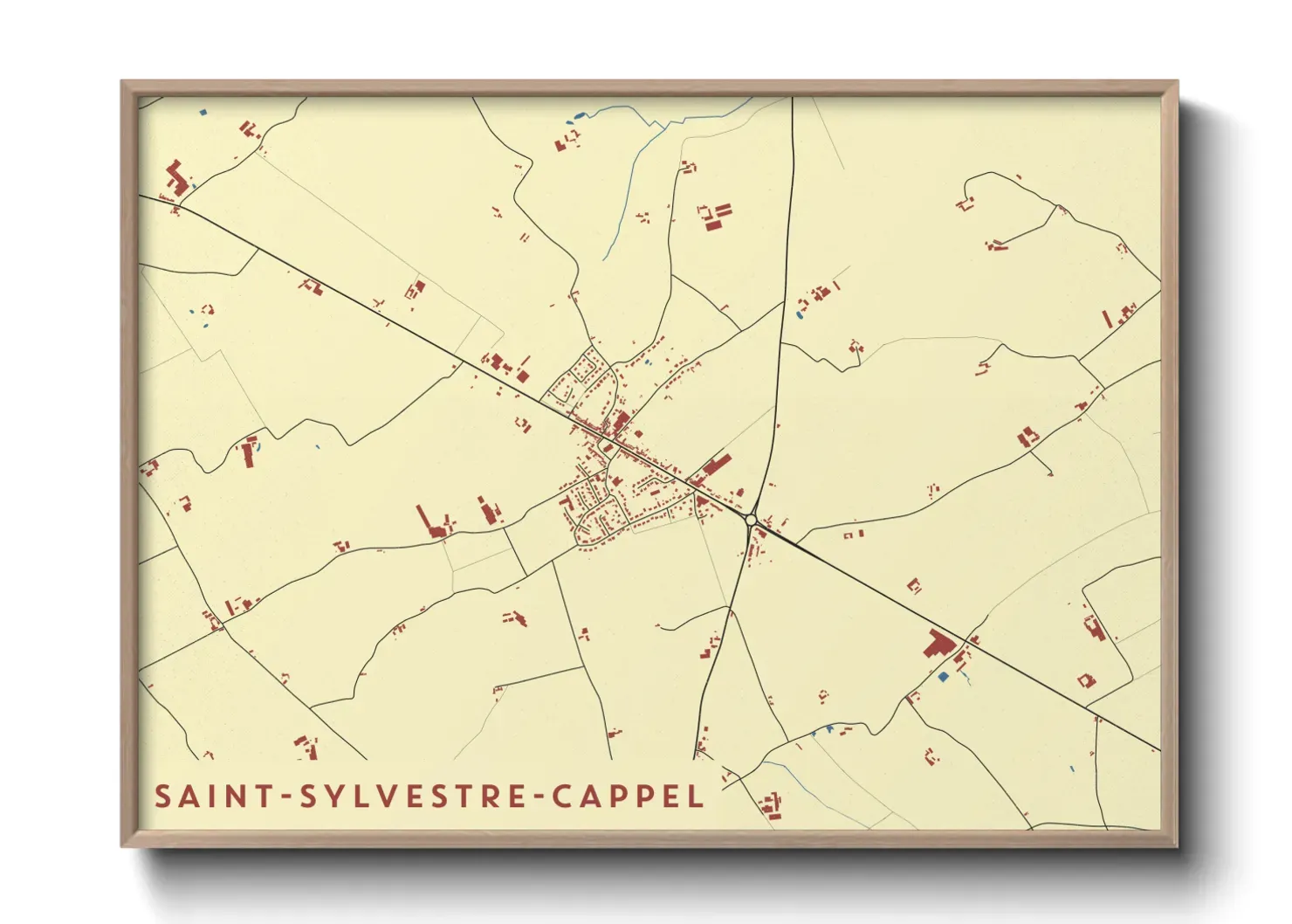 Un poster carteSaint-Sylvestre-Cappel