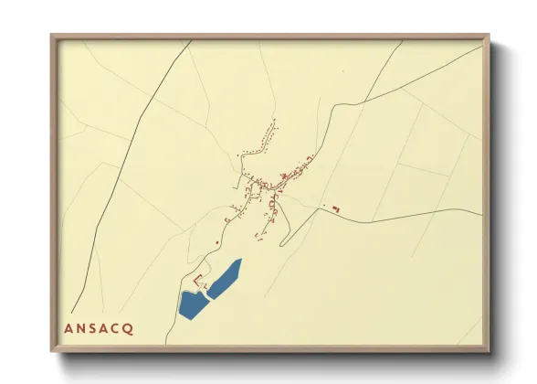 Une affiche de carte sur Ansacq