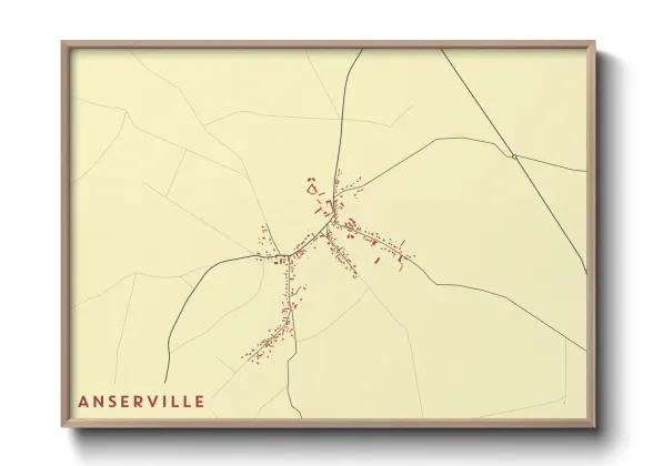 Une affiche de carte sur Anserville