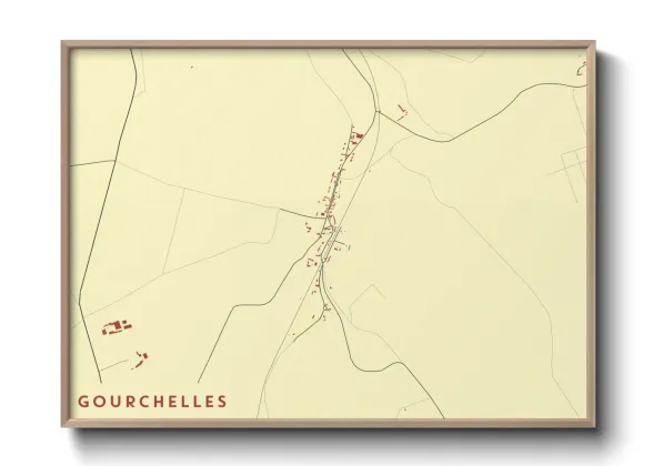 Une affiche de carte sur Gourchelles