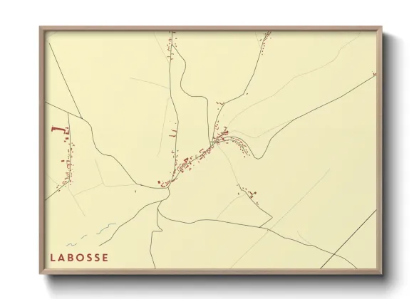 Une affiche de carte sur Labosse