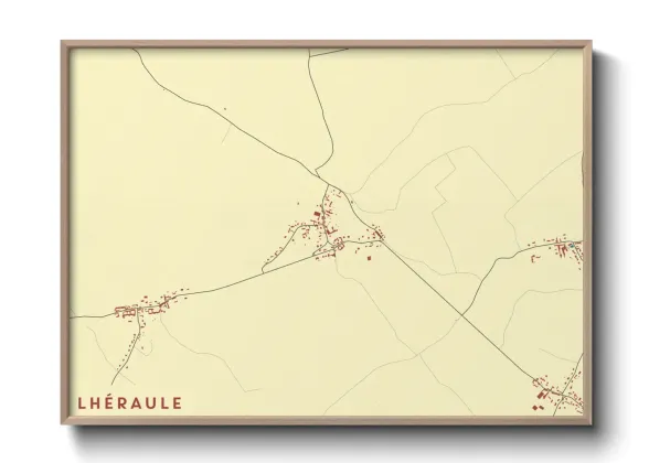 Une affiche de carte sur Lhéraule