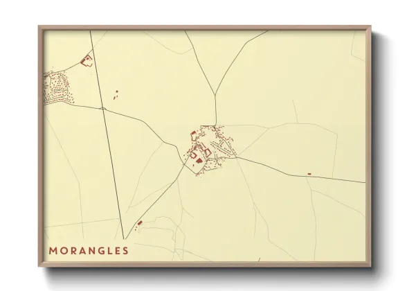 Une affiche de carte sur Morangles