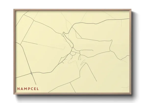 Une affiche de carte sur Nampcel