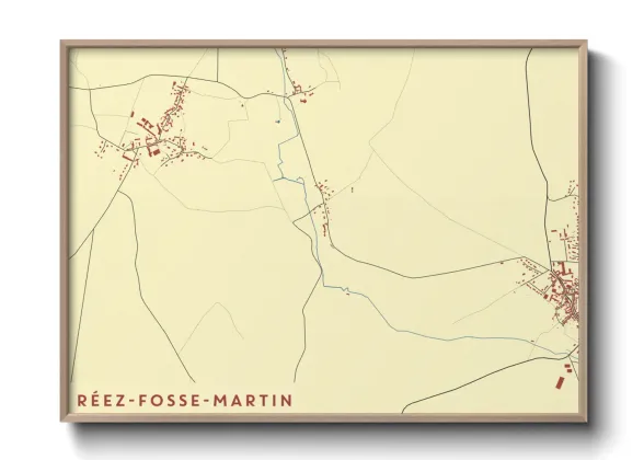 Une affiche de carte sur Réez-Fosse-Martin