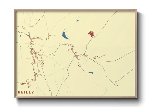 Une affiche de carte sur Reilly