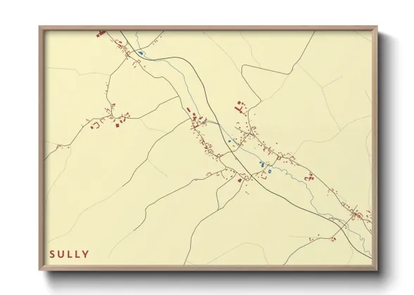 Une affiche de carte sur Sully