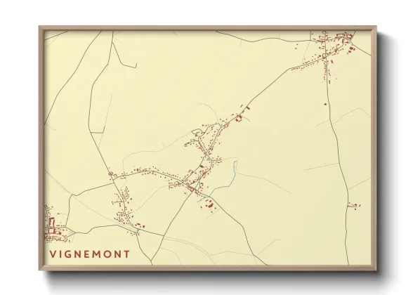 Une affiche de carte sur Vignemont
