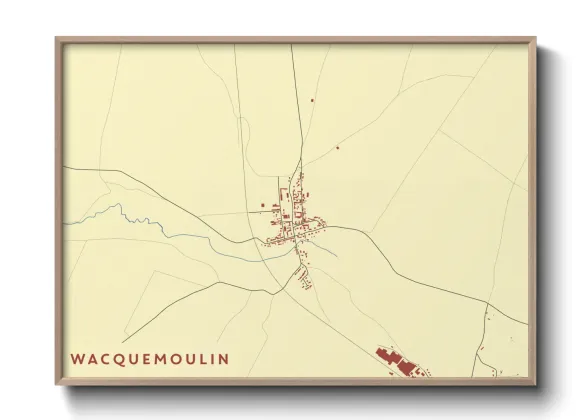 Une affiche de carte sur Wacquemoulin