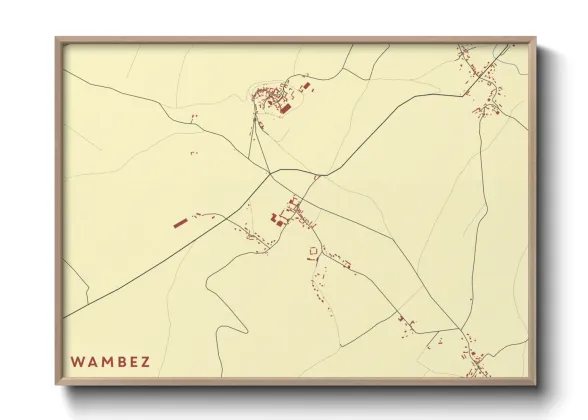 Une affiche de carte sur Wambez