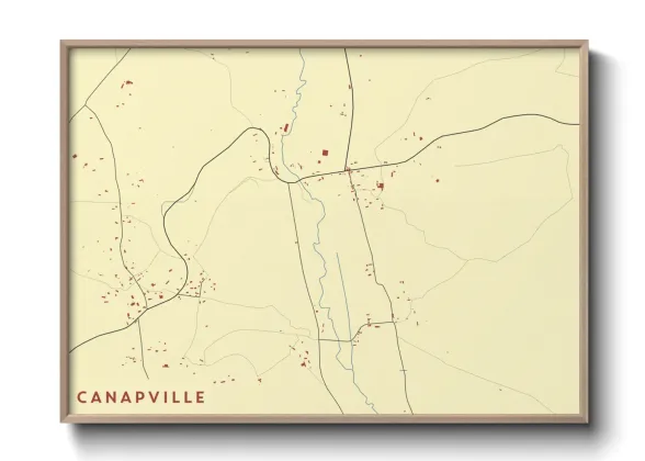 Une affiche de carte sur Canapville