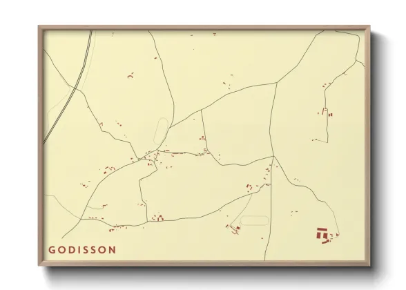 Une affiche de carte sur Godisson