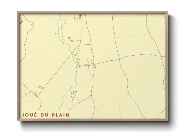 Une affiche de carte sur Joué-du-Plain