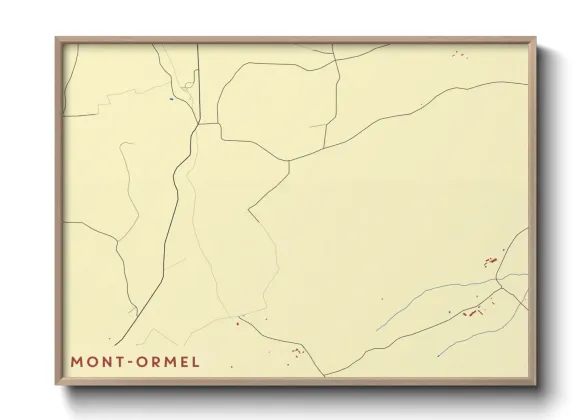Une affiche de carte sur Mont-Ormel