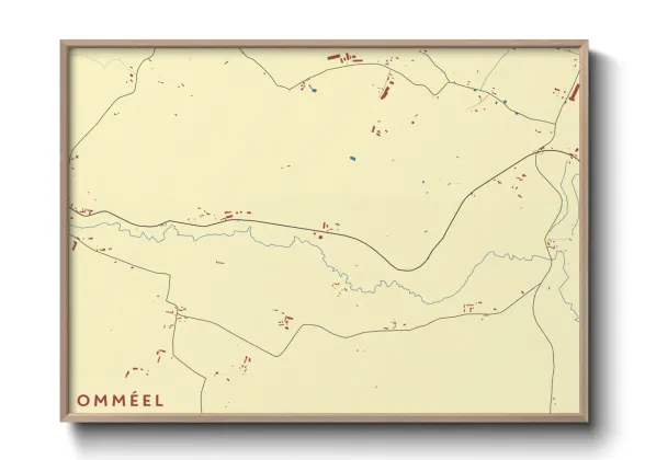 Une affiche de carte sur Omméel