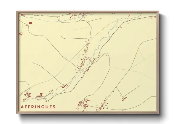 Une affiche de carte sur Affringues