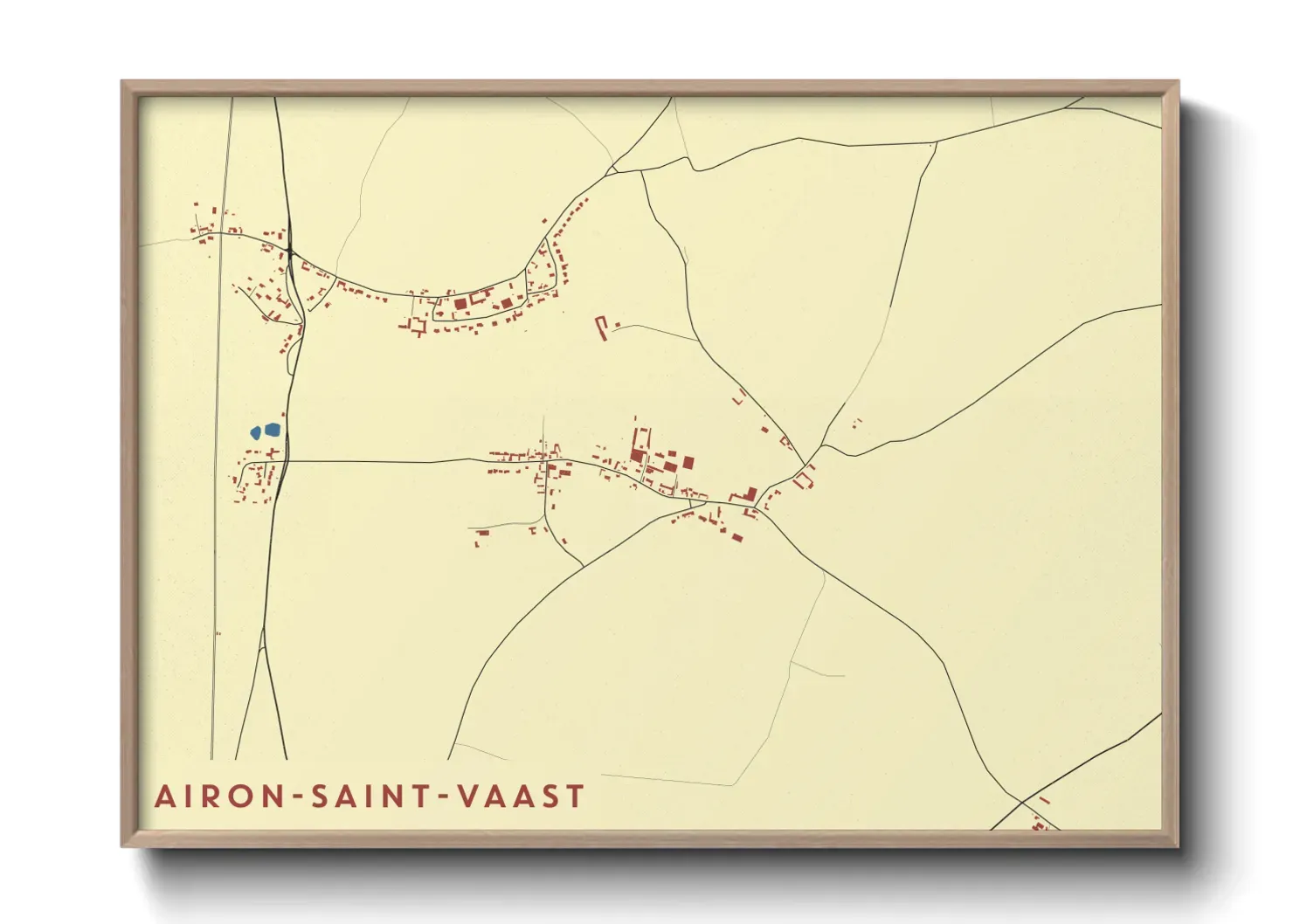 Un poster carteAiron-Saint-Vaast