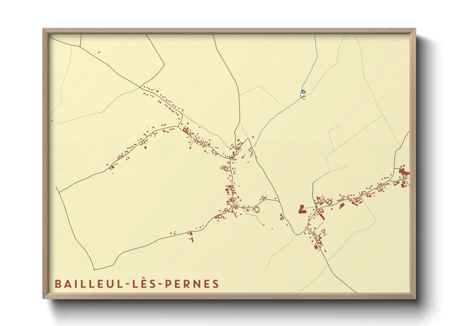 Un poster carteBailleul-lès-Pernes