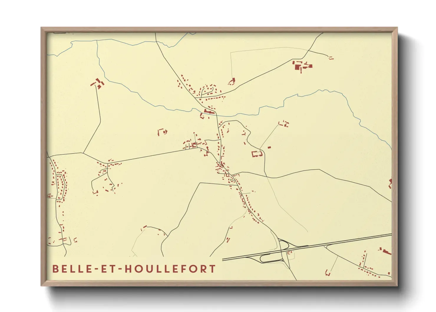 Un poster carteBelle-et-Houllefort
