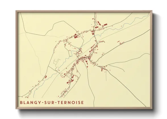 Une affiche de carte sur Blangy-sur-Ternoise