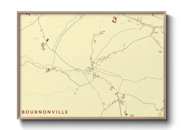 Une affiche de carte sur Bournonville