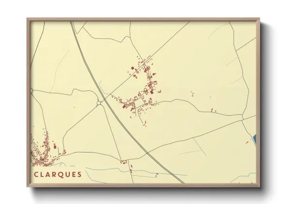 Une affiche de carte sur Clarques