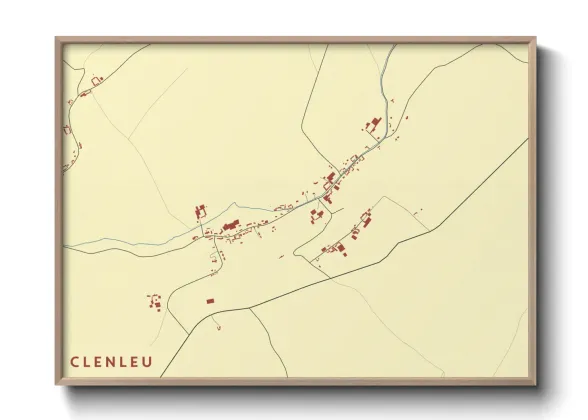 Une affiche de carte sur Clenleu